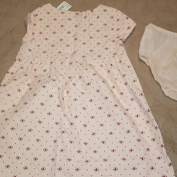 NWT~GYMBOREE~Pink Ditsy Print Short Sleeve DRESS~18-24m/2T - Picture 2 of 3